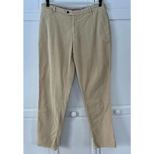 Peter Millar Pima Cotton Corduroy Dress Pant Light Tan Men't Size 38" x 34" EUC